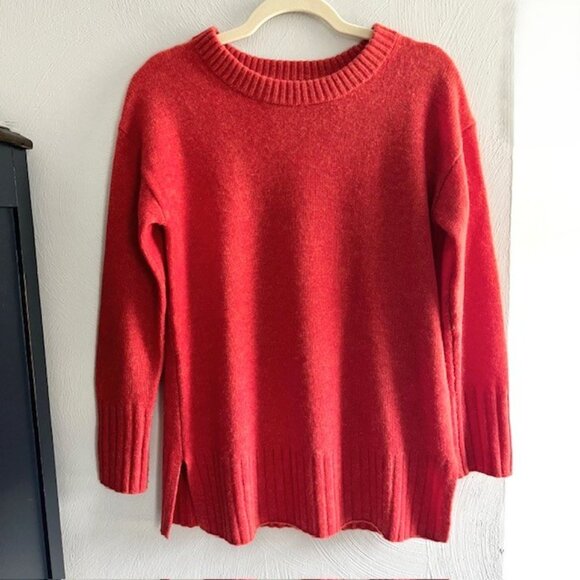 Rachel Zoe Cashmere Crew Neck Sweater Orange Women's Small - Picture 1 of 7